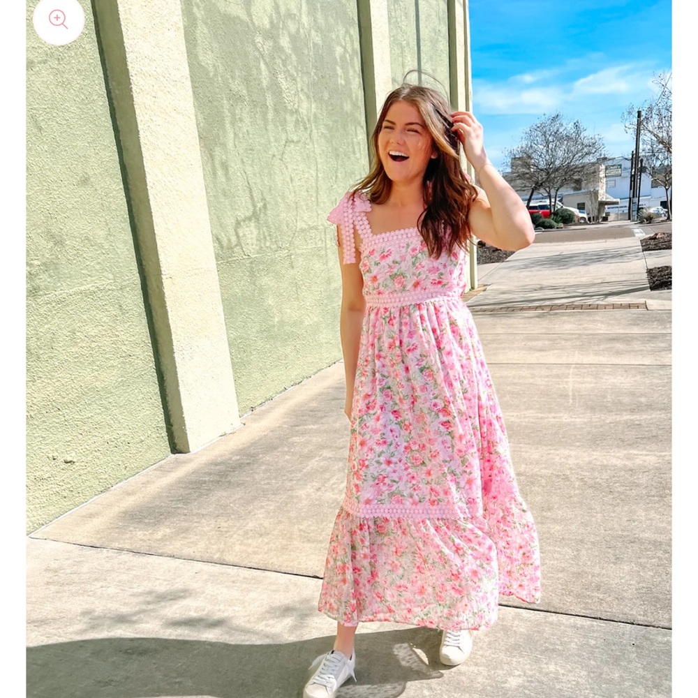 By The River Floral Maxi Dress